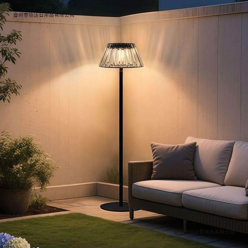 太阳能落地灯户外家用照明简约庭院可移动草坪灯阳台充电小夜灯