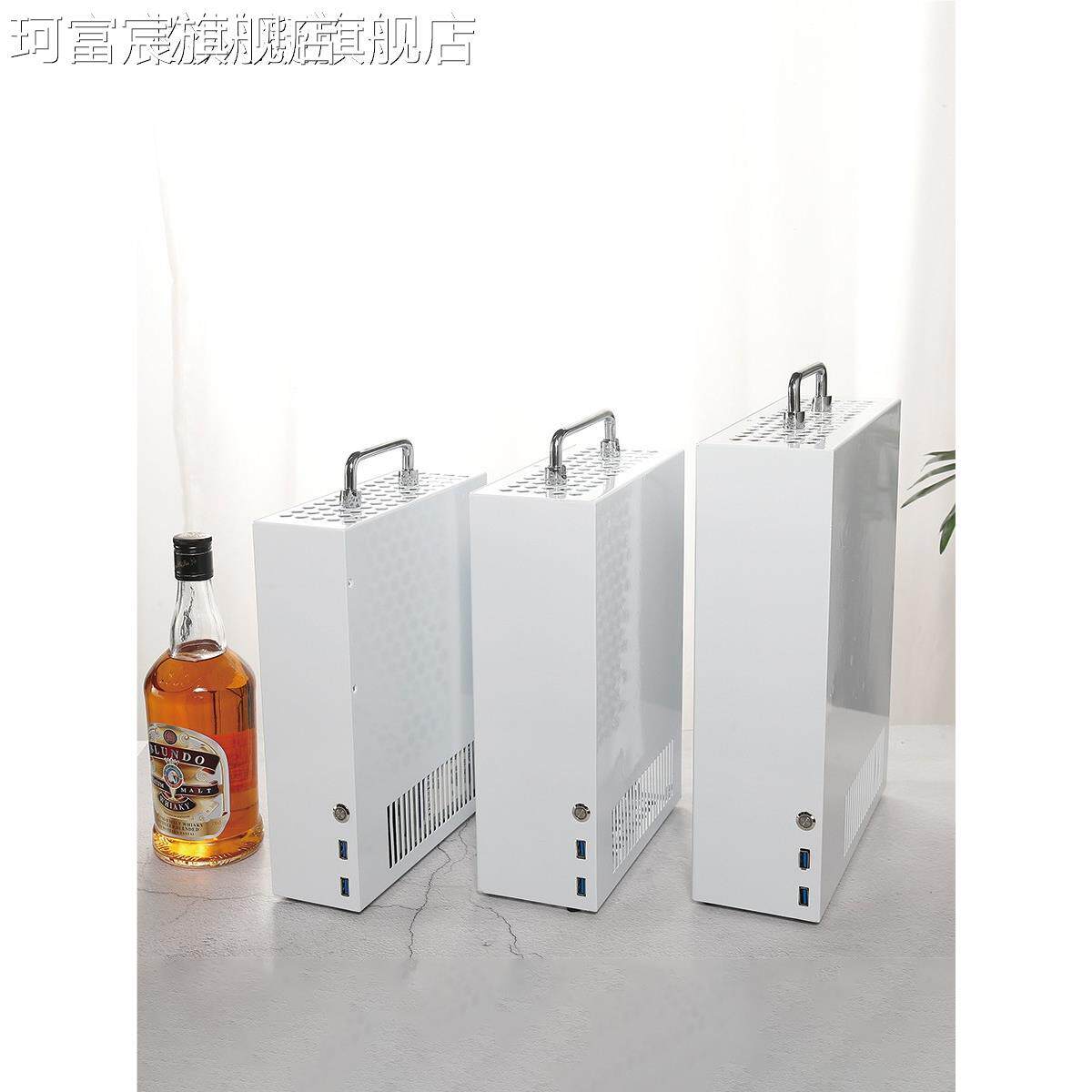 珂富宸驭匠P02白色手提P04迷你MINI台式机电脑小机 箱HTPC佑泽非傻瓜超人摆件饰品垫垫床笠拉车盖布