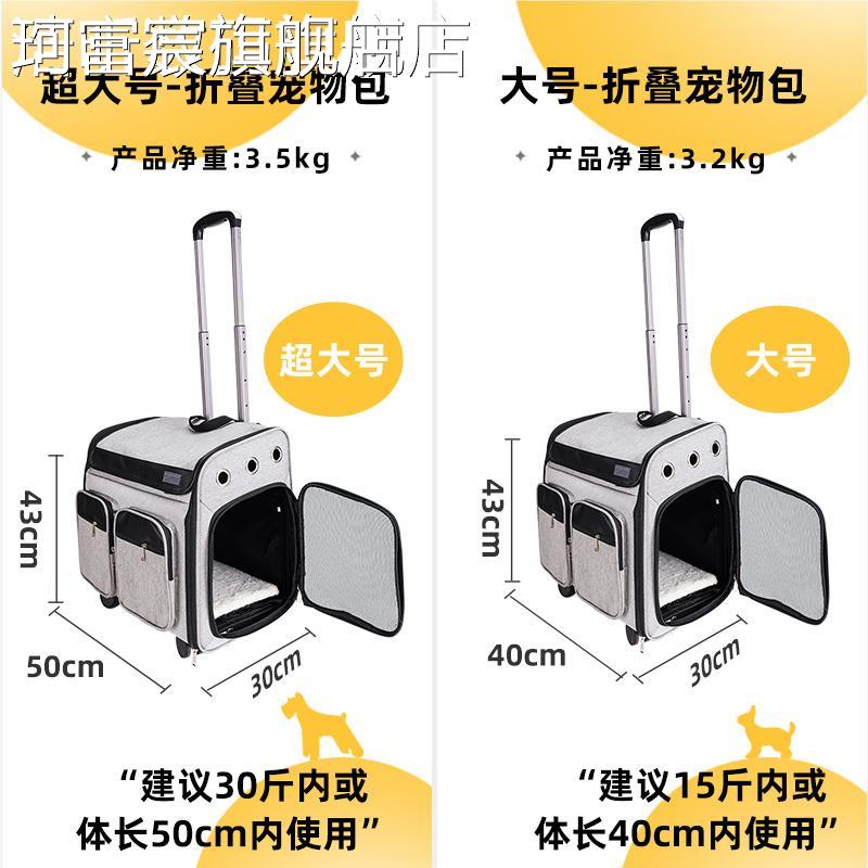 珂富宸宠物拉杆箱狗外出包小犬背包小狗型推 车 行李狗箱大号柯手基 车 载箱摆件饰品