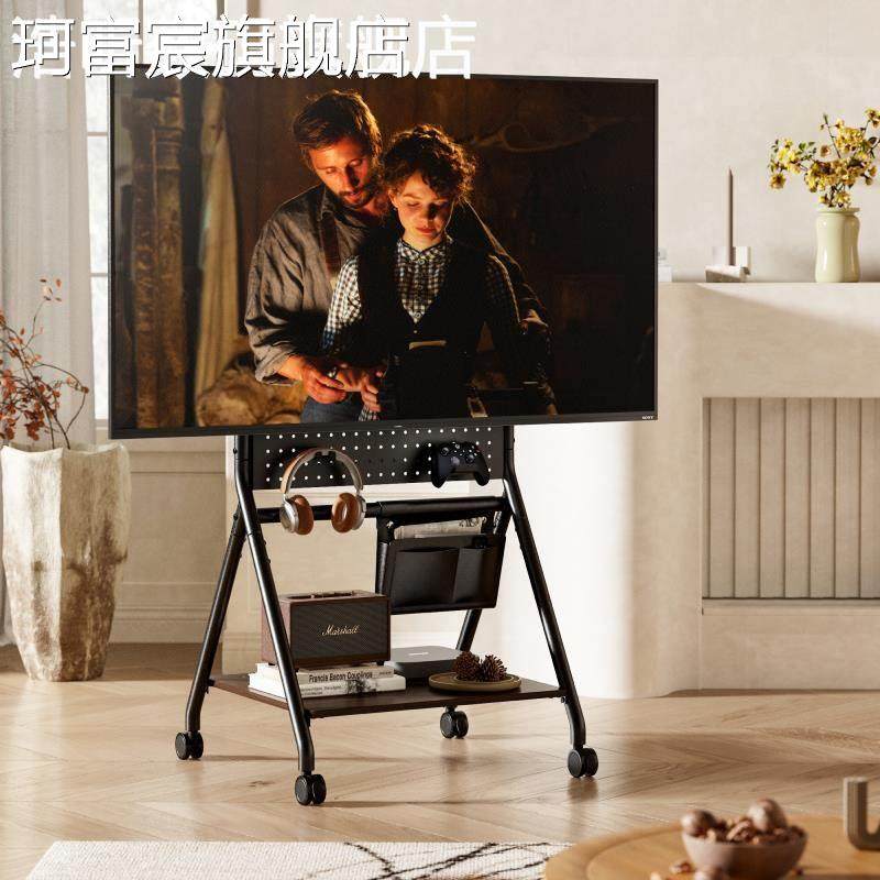 珂富宸北弧可移动电视机支 架 落地立式 架 子小米海信创维TCL32-75寸通用挂 架 座摆件饰品床笠拉车