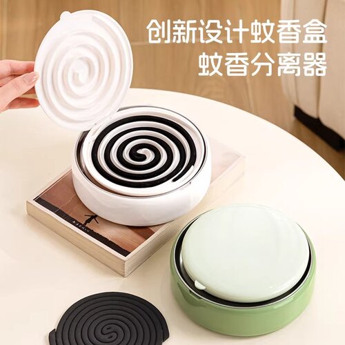 多功能防烫隔热蚊香盒接灰盘