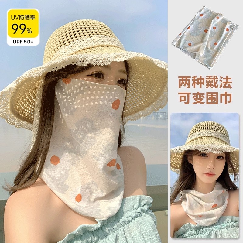 韩版樱花防晒面罩女春夏骑行