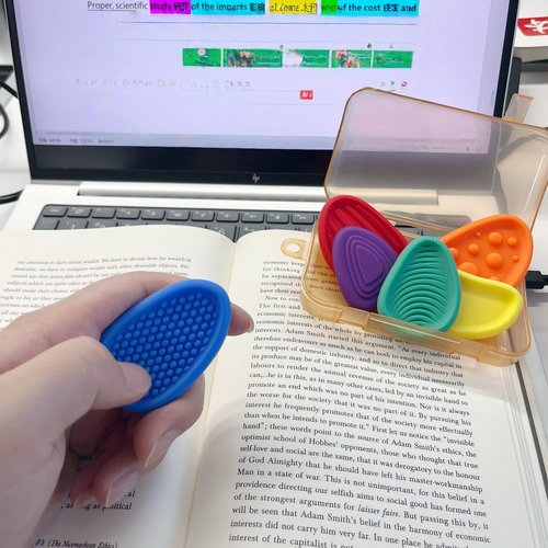 儿童专注力训练感官石捏捏学习搭子考研专升本背书考试解压纹理石