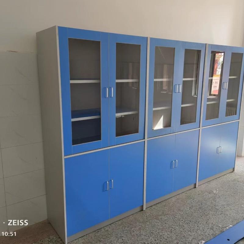 学校实验室准备室铝木仪器柜板式仪器柜器皿柜铝木药品柜器材柜