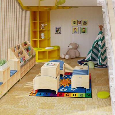 幼儿园图书室绘本馆沙发教室阅读角沙发单人双人沙发