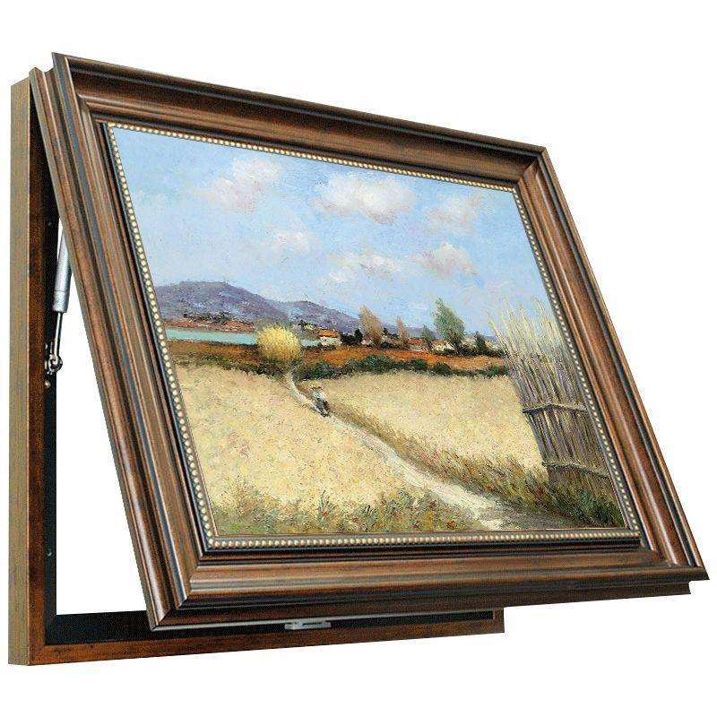 电表箱装饰画美式复古配电箱遮挡信息箱挂画法式风景高级感电表盒