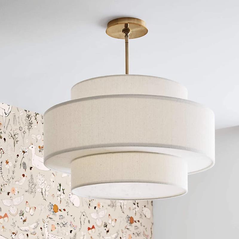 卧室吊灯高级感温馨浪漫北欧简约客厅餐厅法式奶油风主卧2024新款