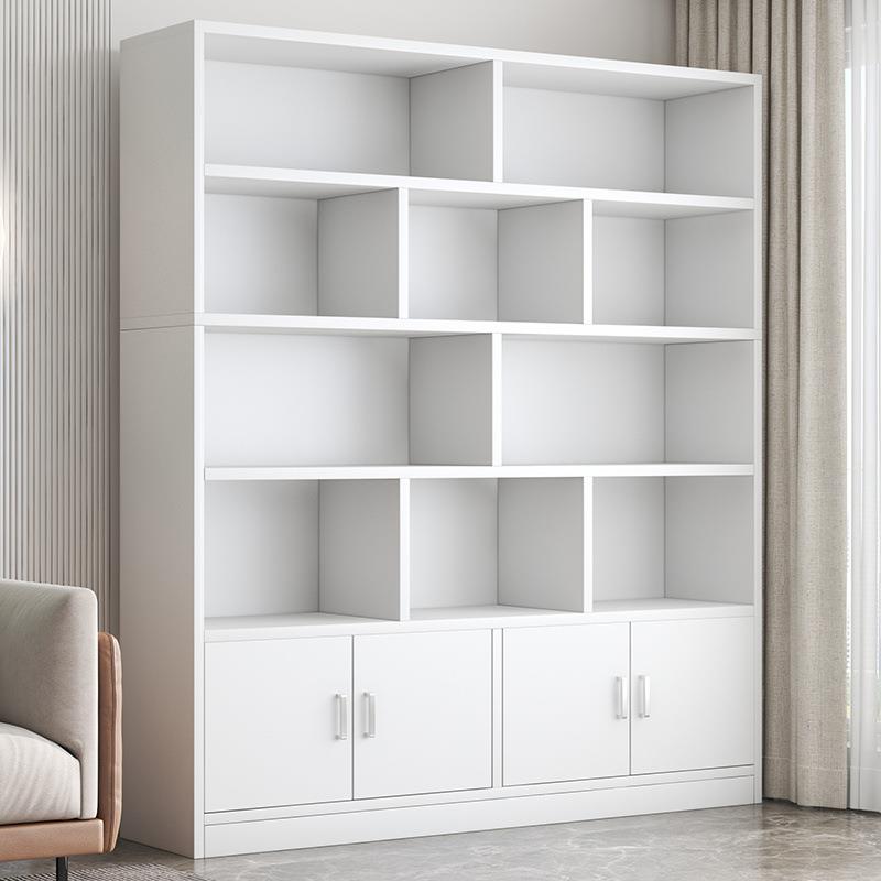 书柜实木书架落地置物架靠墙客厅多功能储物柜子办公室简易收纳柜