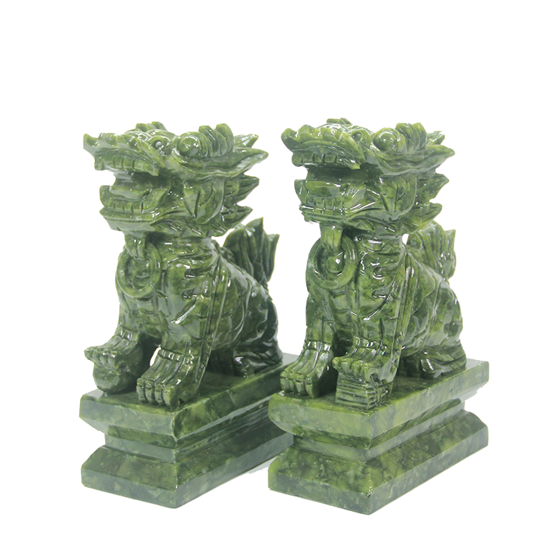 镇宅驱邪避凶摆件天然青