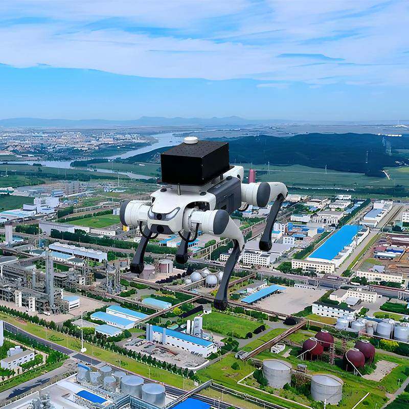 生产线设备运行状态巡检机器狗 大型变电站红外热成像检测机器狗