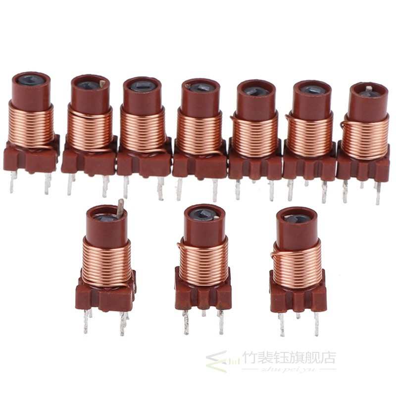 10pcs Adjustable High-Frequency Ferrite Core Inductor 12T