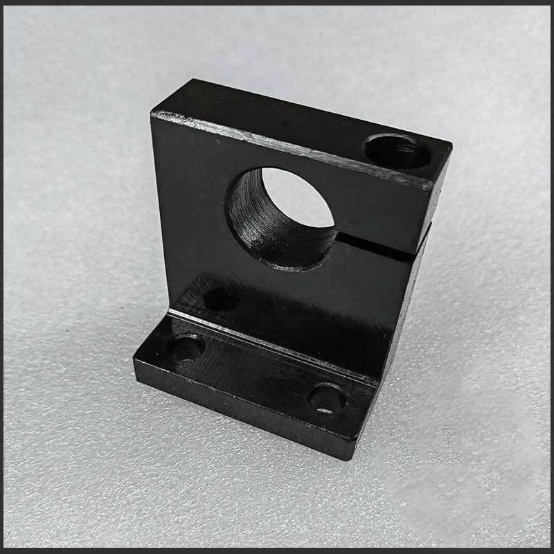 轴径20-40 导向轴铝黑支座L形单边开口型GDP09 GDP19 SHKWD SHKWA