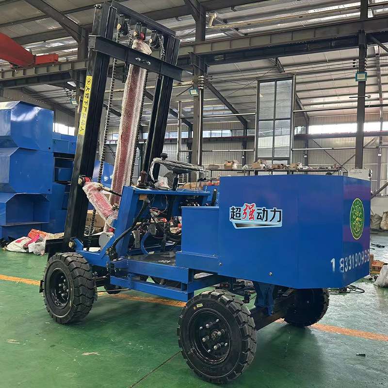 小型简易电动座驾式四轮叉车微型起重升降堆高车液压装卸车搬运车