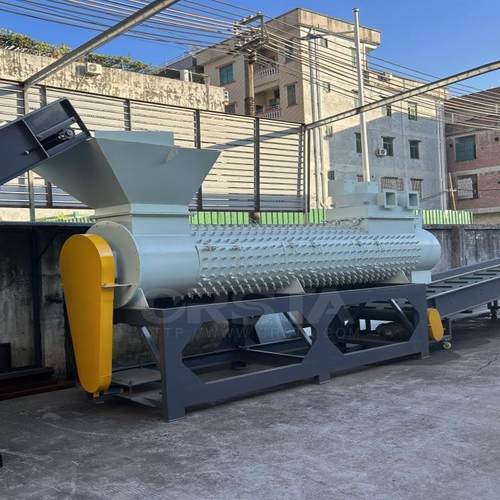 废物塑料可乐瓶纸商标脱标机，矿泉水瓶PVC商标纸剥离机