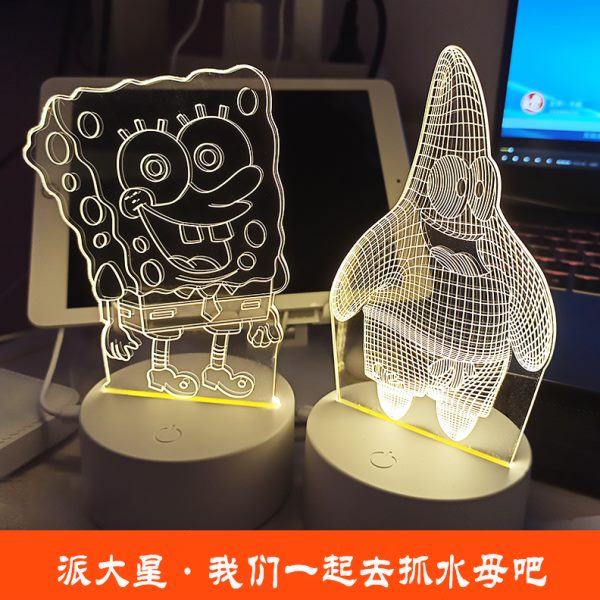 小夜灯创意ins台灯卧室床头氛围灯少女小灯儿童月球星空投影睡眠