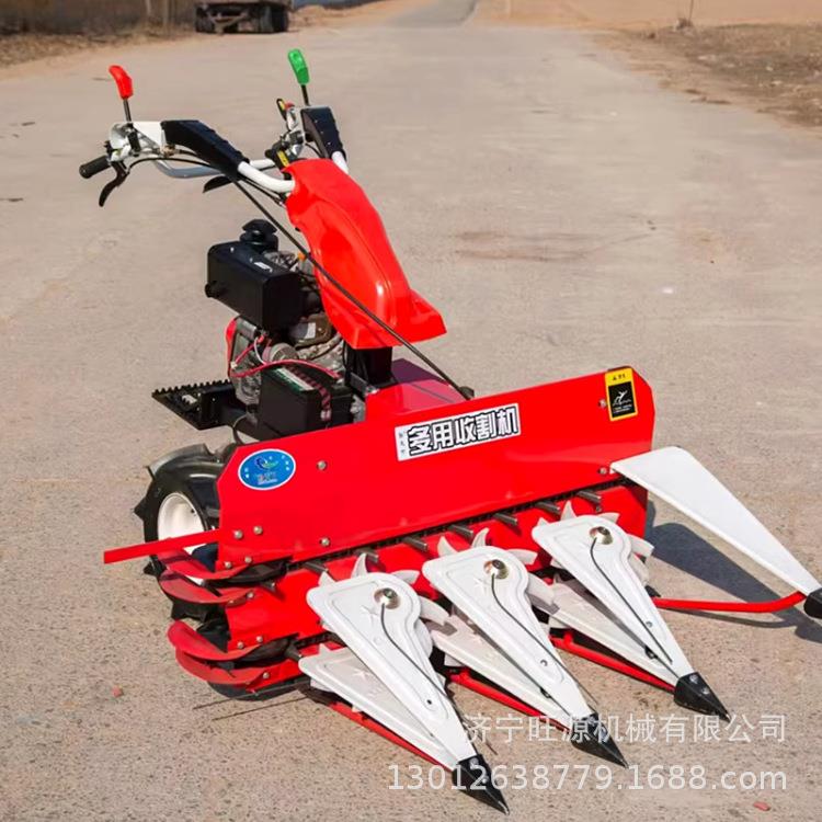 手扶车牵引割晒机小麦玉米汽油割晒机柴油自走式割晒机