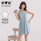 雅鹿睡衣短裙子夏季 连衣裙家居服睡裙 无袖 薄款 凉感带胸垫2026新款