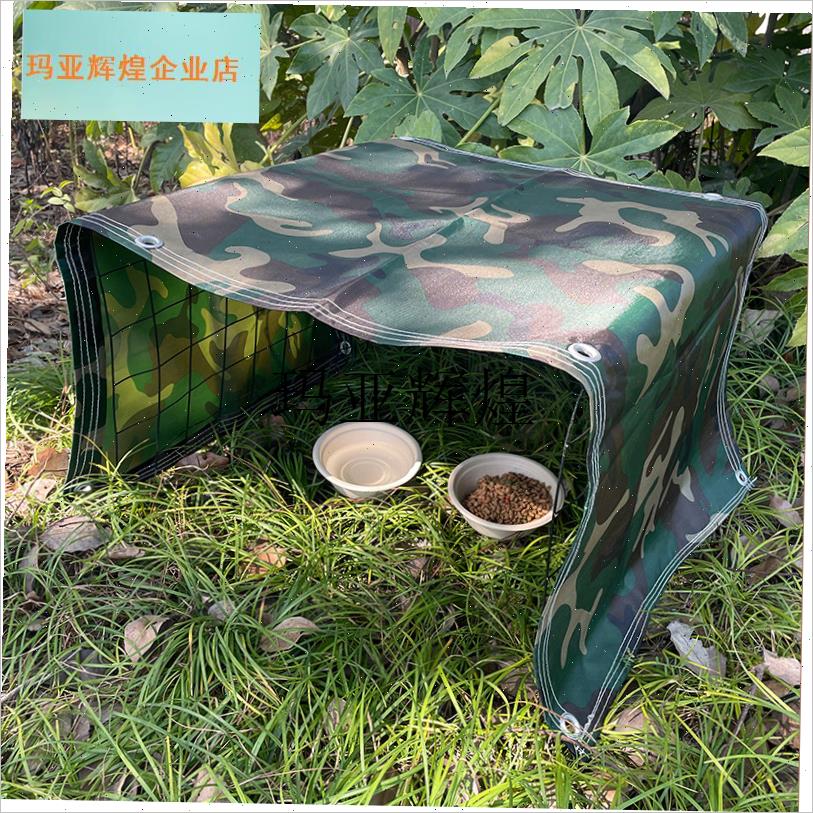 流浪猫遮雨棚室外防雨保暖u防水防晒遮阳投喂猫舍流浪狗碗户外猫,