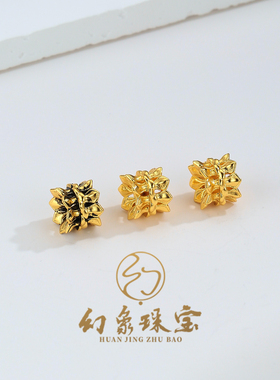 金包银莲花线束文玩藏式手持配饰