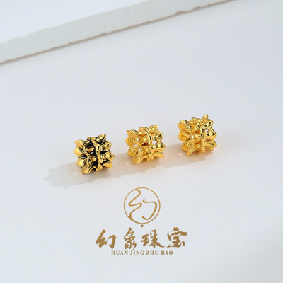 金包银莲花线束文玩藏式手持配饰