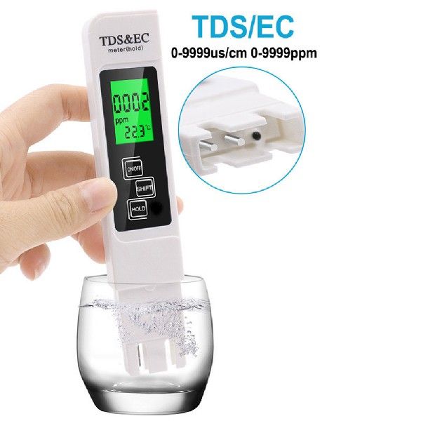 极速Digital Water Testesr 3in1 Conductivity PH Water Detecti