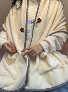 极速产后斗篷毯子午睡办公室盖腿盖毯月子K披肩秋冬防风喂奶冬天
