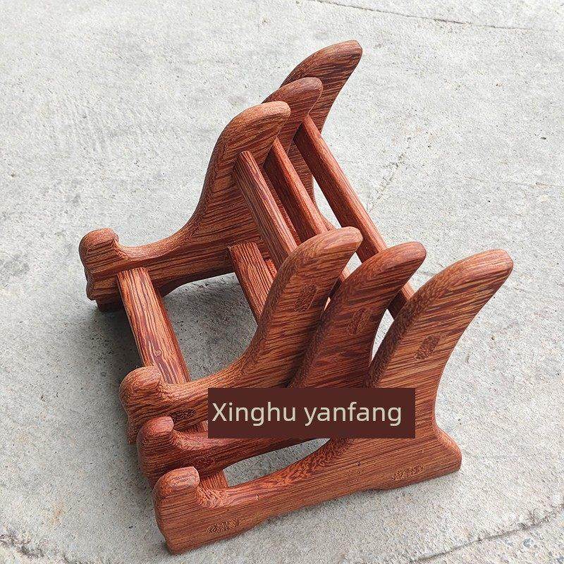 一体木框展示架端砚台石画木雕石雕实木【非一图一件】