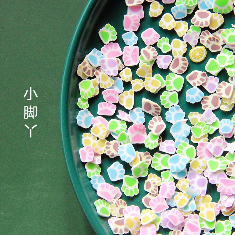 软陶混装彩色软陶切片水晶泥填充物diy材料美甲X圣诞软陶切片