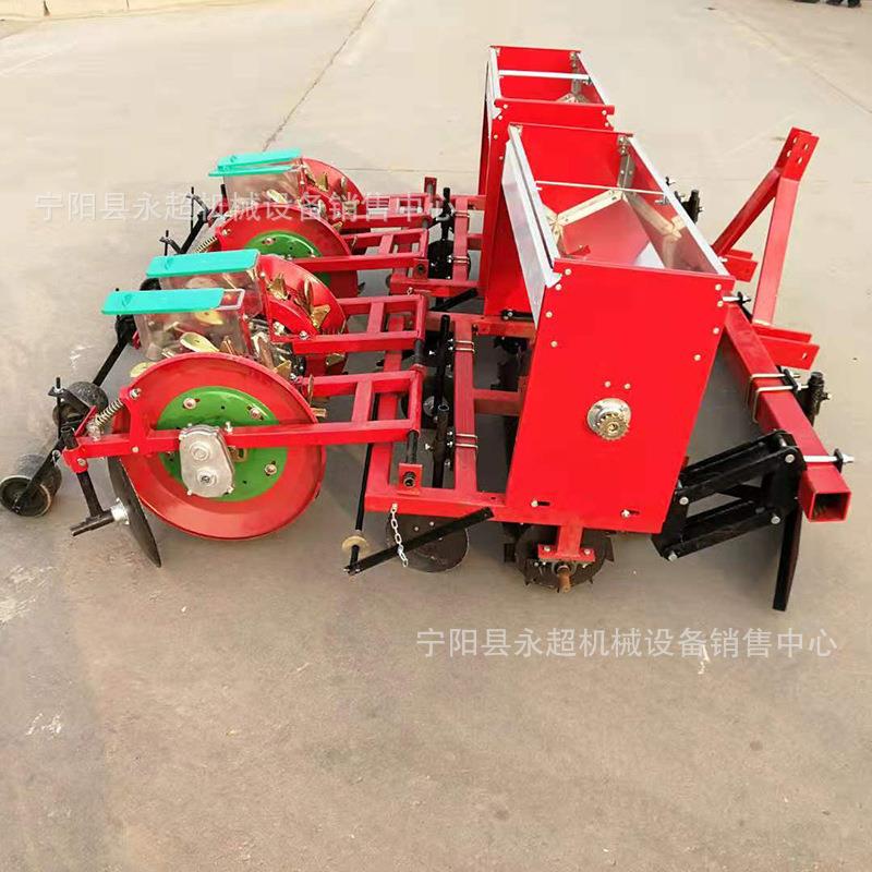 河南花生玉米膜上精播机免见苗免打孔起垄施肥覆膜播种机