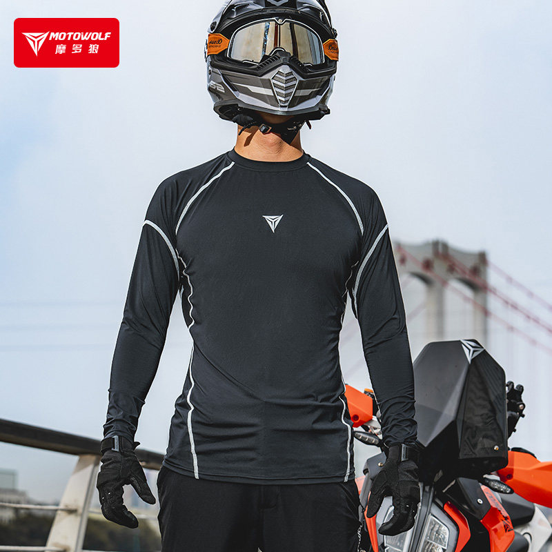 男夏赛车户外山地越野摩托车拉力赛E道长袖骑行服吸汗速干透气防