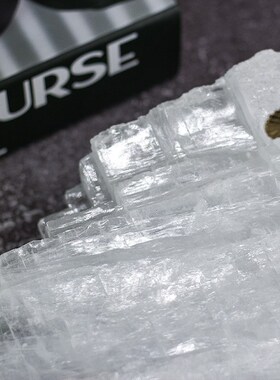 新中式金属铜迎客松水晶矿石轻奢摆件玄关桌面书柜松树摆件装饰品