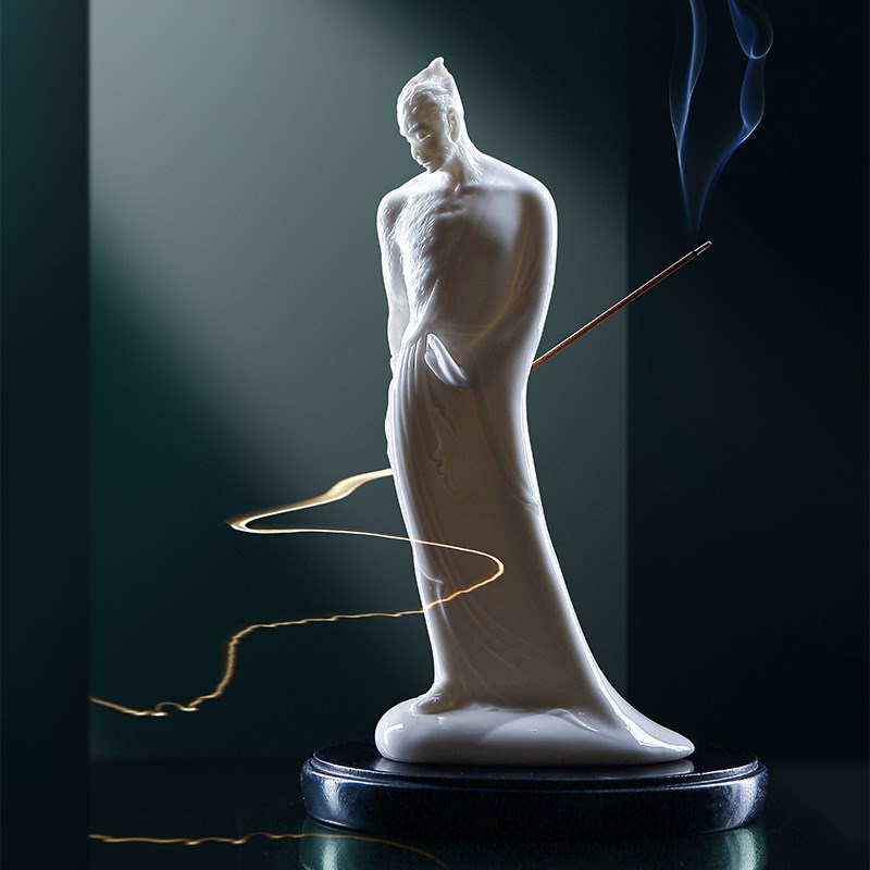 创意陶瓷香插摆件 书房办公室装饰用品 商务会议活动伴手礼送客户