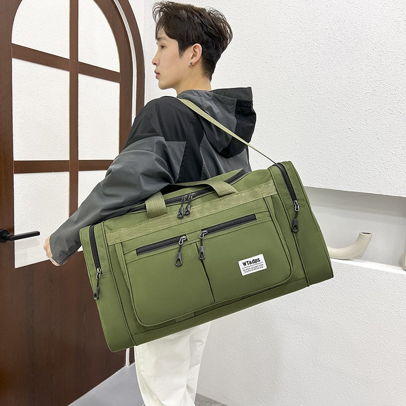 旅行包男简约大容量斜挎手提款网红短途出差旅游行李袋运动健身包