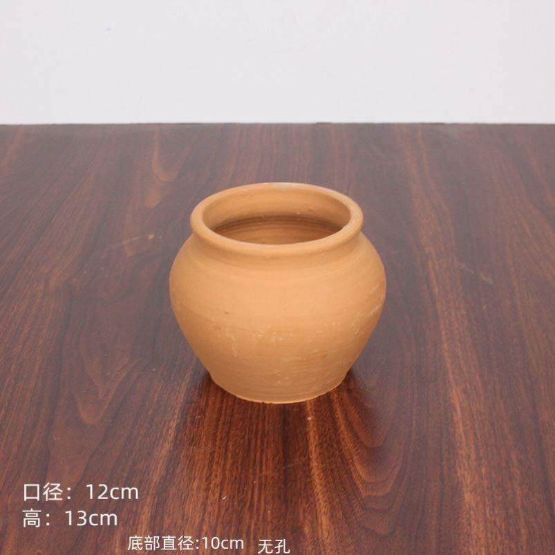 老式土陶盆粗陶陶罐花花器插干花花瓶复古透气瓦罐坛子室内外种植,家居饰品,花盆,淘宝优惠券,粉丝福利购,淘宝优惠卷