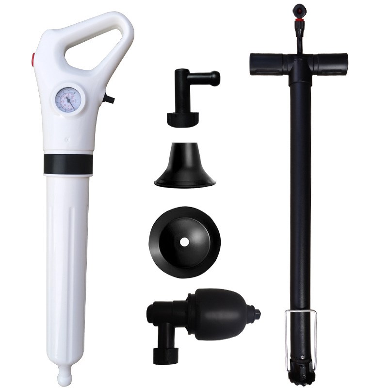 虎行科技高压马桶疏通器一炮通下水道地漏管道疏通器机马桶吸工具