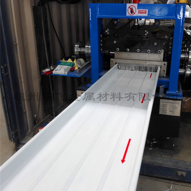 大小头铝镁锰屋面板 弯弧铝镁锰暗扣屋面板65-430型 420型400型