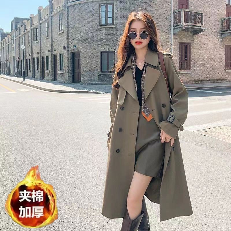 法式风衣外套女202p4新款春秋收腰垂感洋气中长款爆款高级感风衣