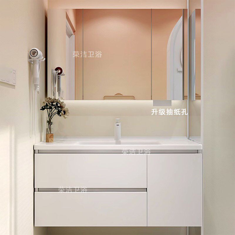 69cm洗漱台洗脸盆79厘米89/99/109公分119陶瓷一体组合卫浴浴室柜