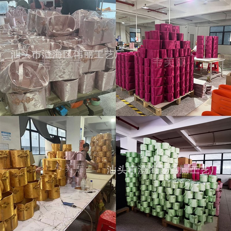 新款新中式缎布手提抱抱桶花篮旗袍风婚庆伴娘伴手礼简约生日礼物