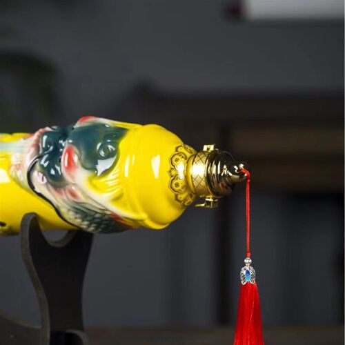 景德镇陶瓷2斤大笔进财空酒瓶子手工制作送礼酒瓶白酒Y瓶礼盒套装