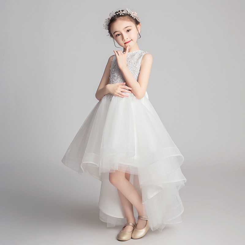 儿童礼服公主裙女童生日洋气小女孩花F童婚礼主持人钢琴演出服表