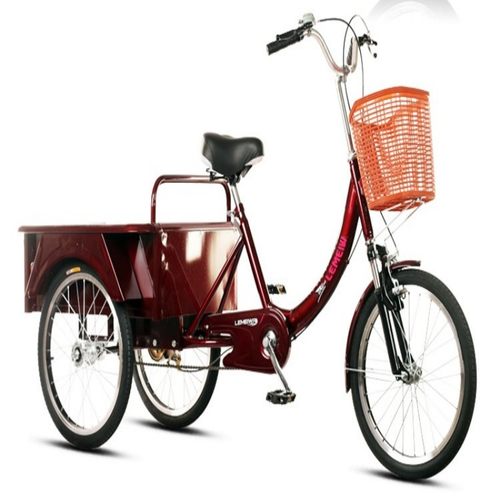 极速自行车接孩子可折叠三轮车公园娱乐老人代步T车实用买菜脚蹬