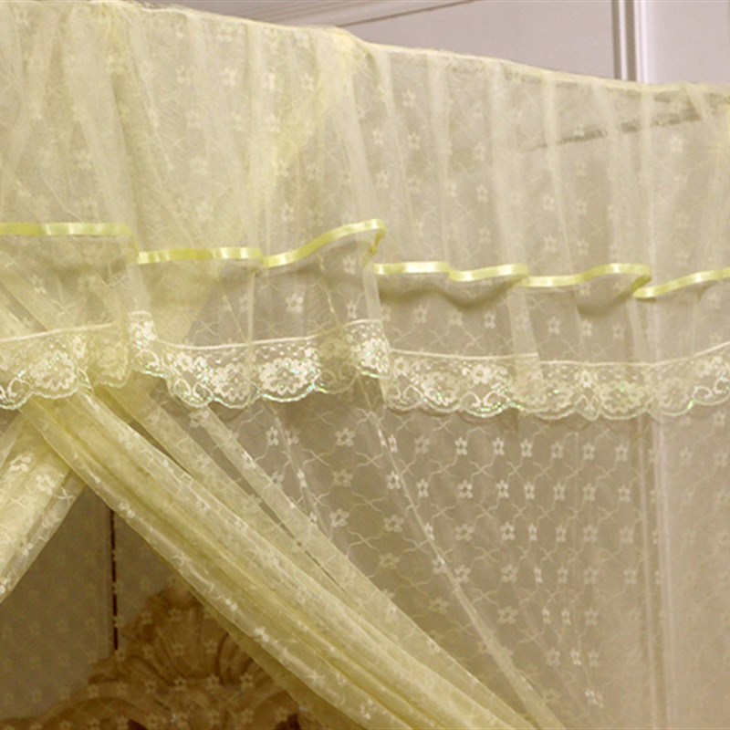 极速蚊帐家用1.8m床1.5纹账2文章固定1H.2米2.0x2.2落地加厚宫廷