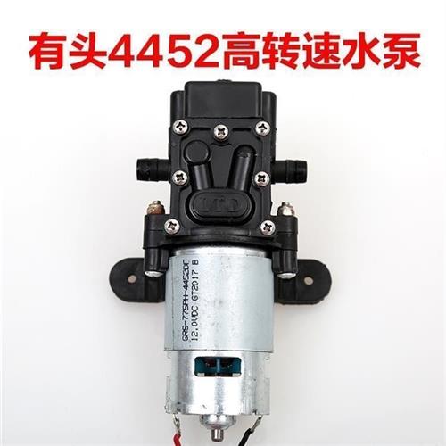 极速12vd伏电动喷雾器水泵电机微型自吸隔膜泵高压洗车