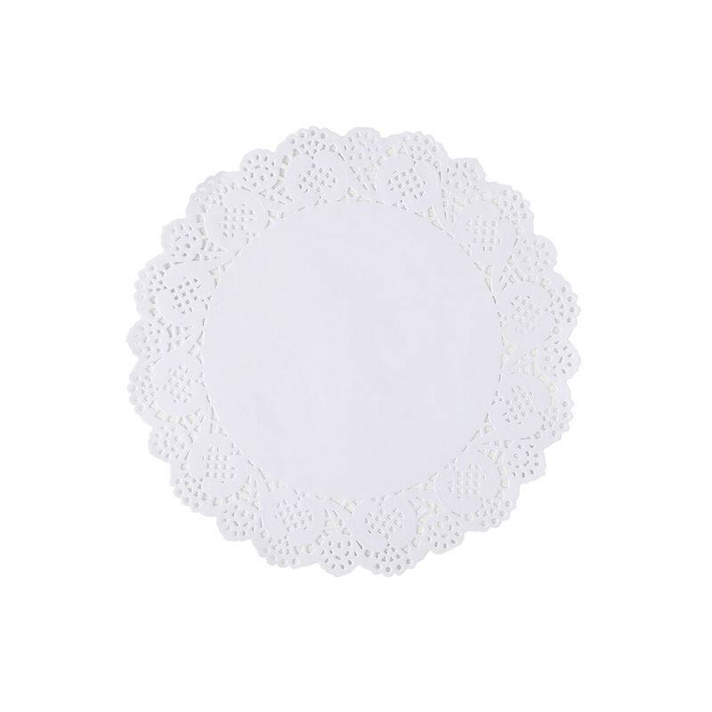 新品。吸油纸厨房油炸薯条小吃纸垫家H用烘焙蛋糕装饰花底纸7寸披