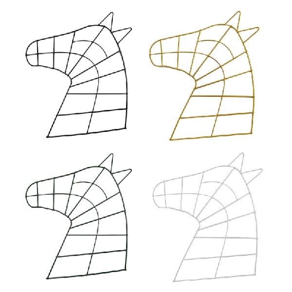 极速Horse  Wreath Frame Iron Ring Loop FloMrals Frame Macram