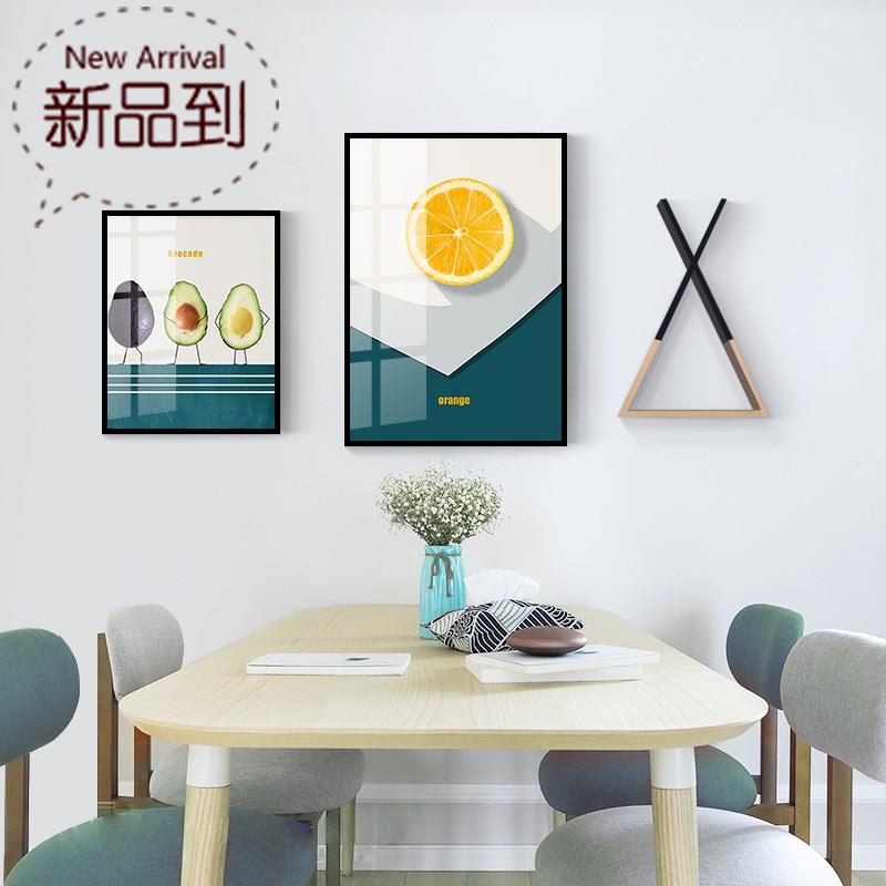 极速餐厅装饰f画现代简约北欧风格饭厅p墙面装饰挂画客厅沙发背景