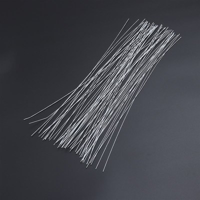 极速50pcs 24 Gauge White Floral Wire Stem HandmadeV Artifici