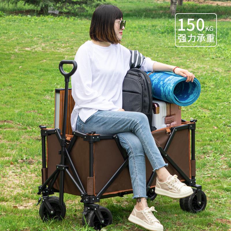 极速聚拢款营地车网红小拉车摆摊N小拉车折叠小推车