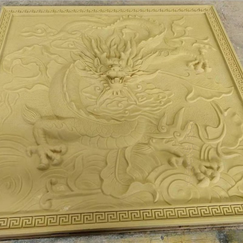 极速砂岩浮雕龙背景墙q壁画喷水雕塑景墙装饰玻璃钢浮雕立体定制图片